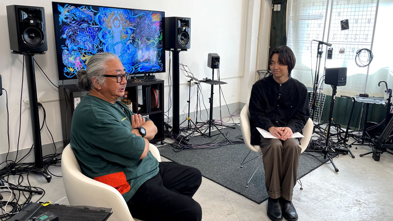 ゲーム音楽について熱く語る植松伸夫氏と三浦大知さん