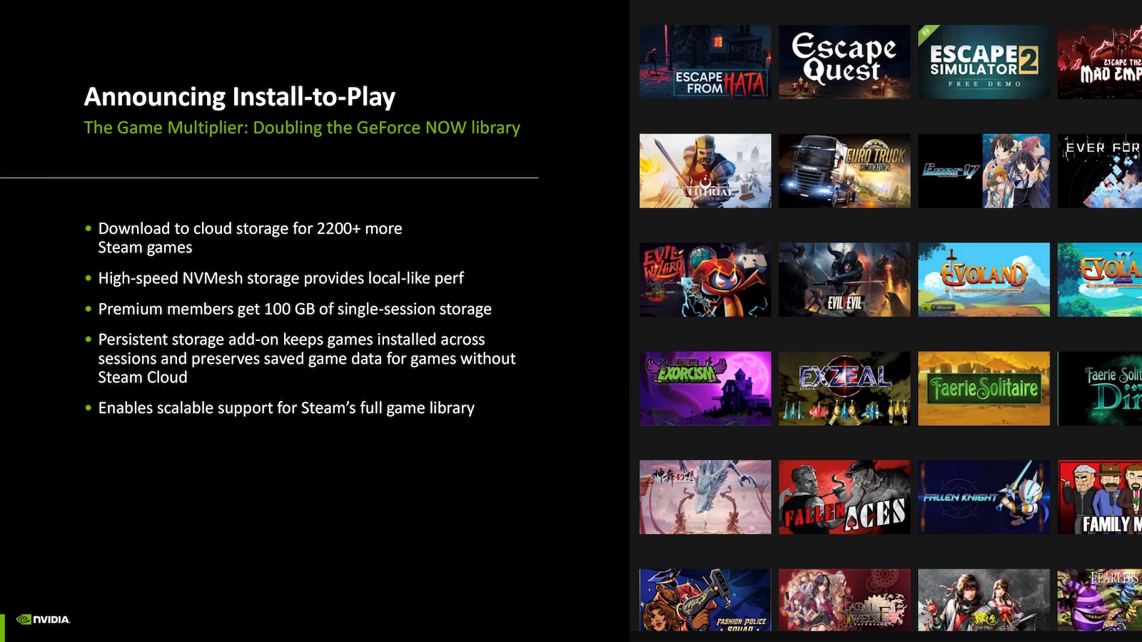 自身のゲームライブラリを「GeForce NOW」でプレイできる「Install to Play」を導入