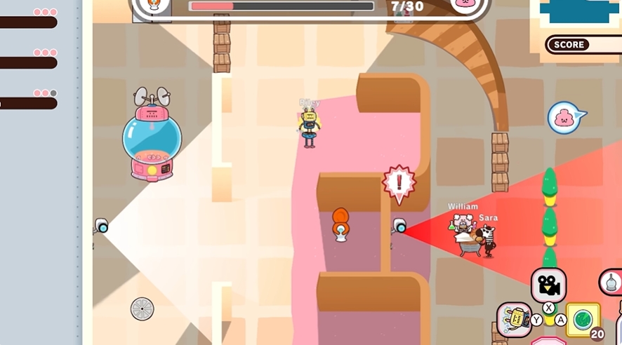 監視カメラの範囲にどうぶつが入れば、どうぶつの居場所が丸わかり