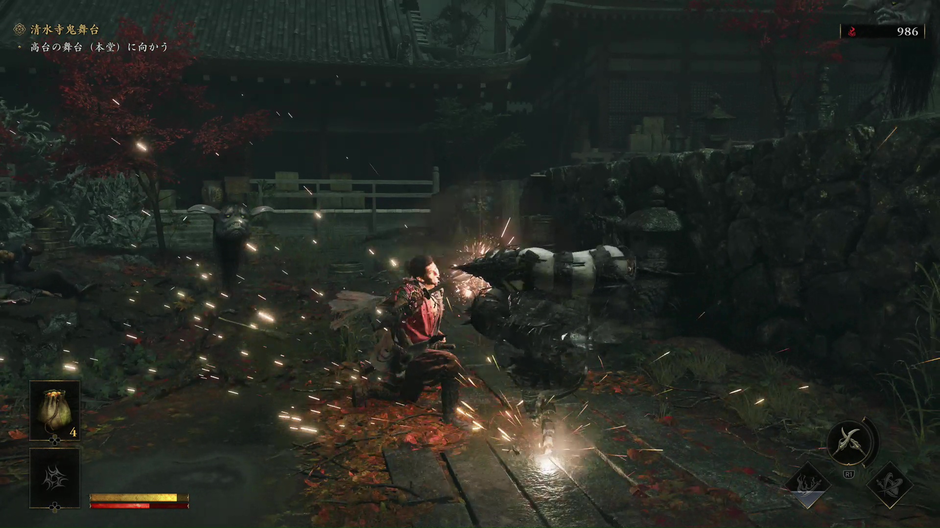 全周囲ガードなので、カメラ外からの奇襲もガードを入れておけばしっかり防げる