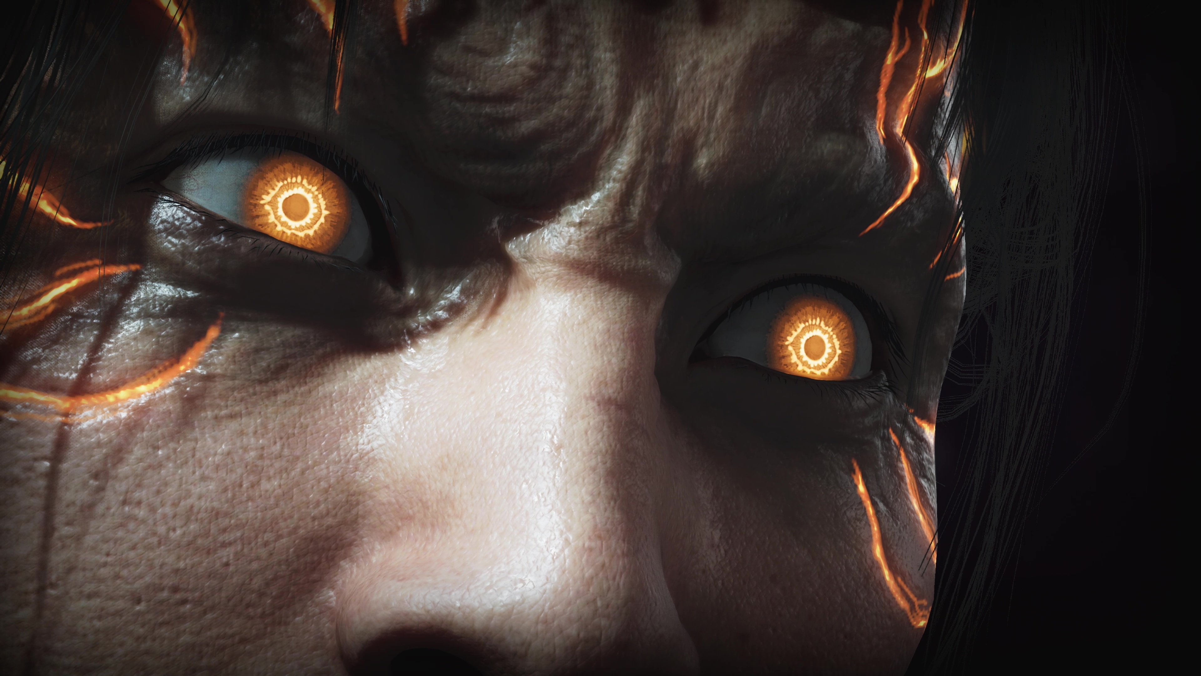 黒魂を吸収したことで、目に鬼の力が宿る