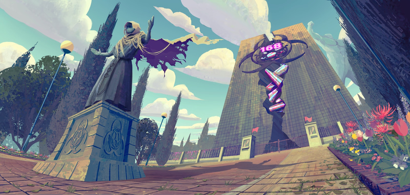 教団本部の外観