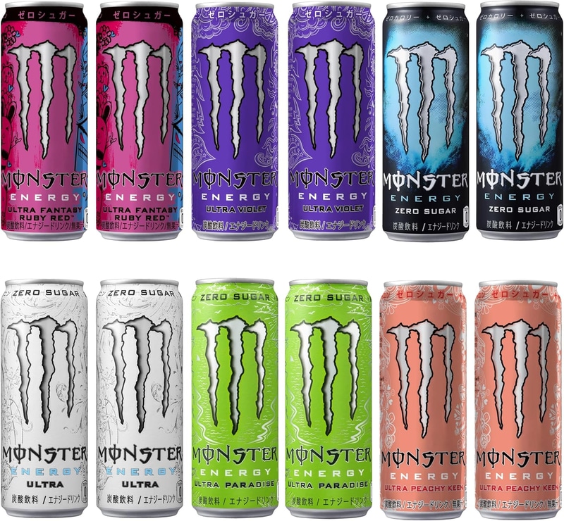 モンスター ゼロカロリー アソートセット 12本