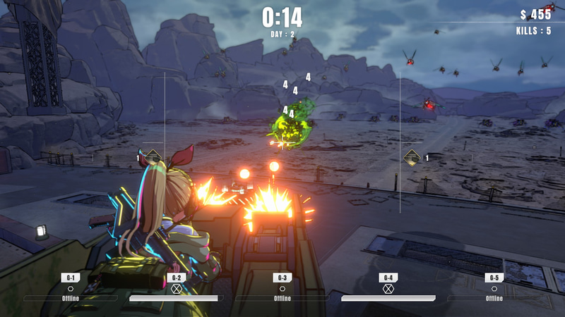 ジェネレーター目掛けて敵が押し寄せる