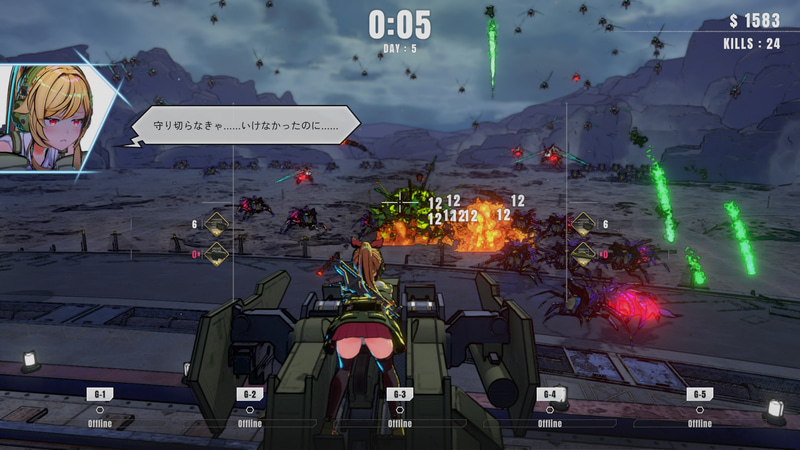 敵の攻撃でジェネレーターが全滅すると……