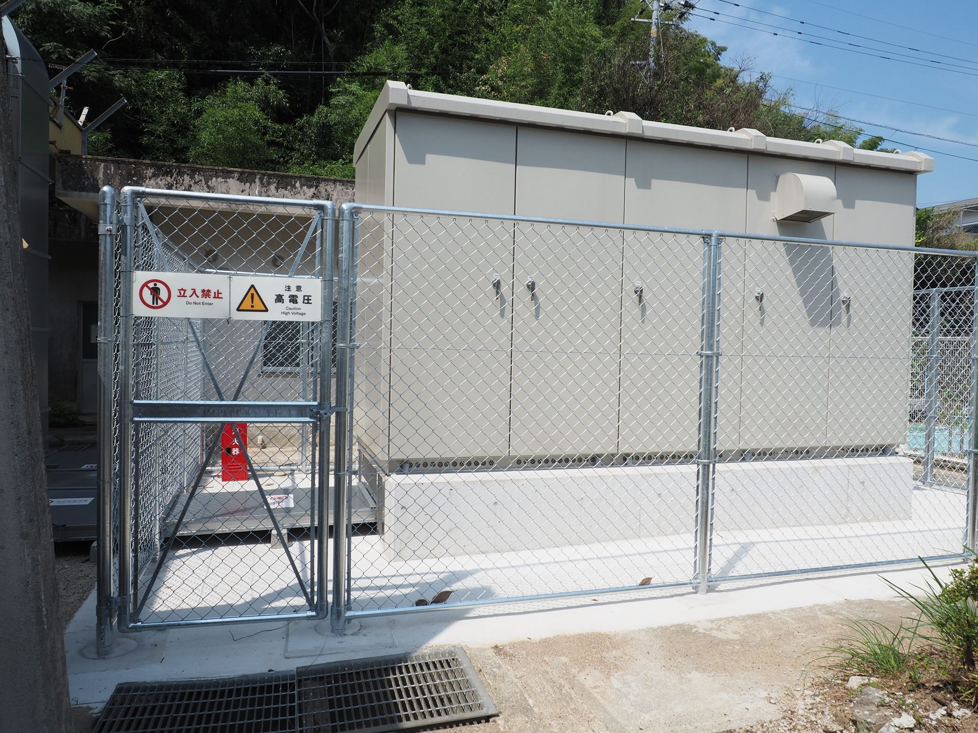 データセンターに電源を供給するために新たに作られた受電設備