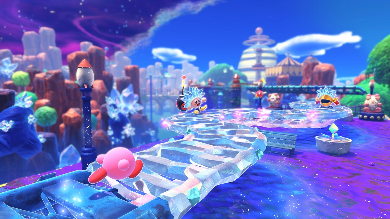 ジェットコースターのレールの上を進むことも