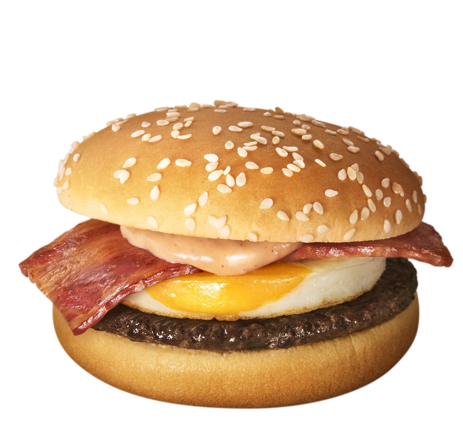 月見バーガー(単品440円〜、バリューセット740円〜)