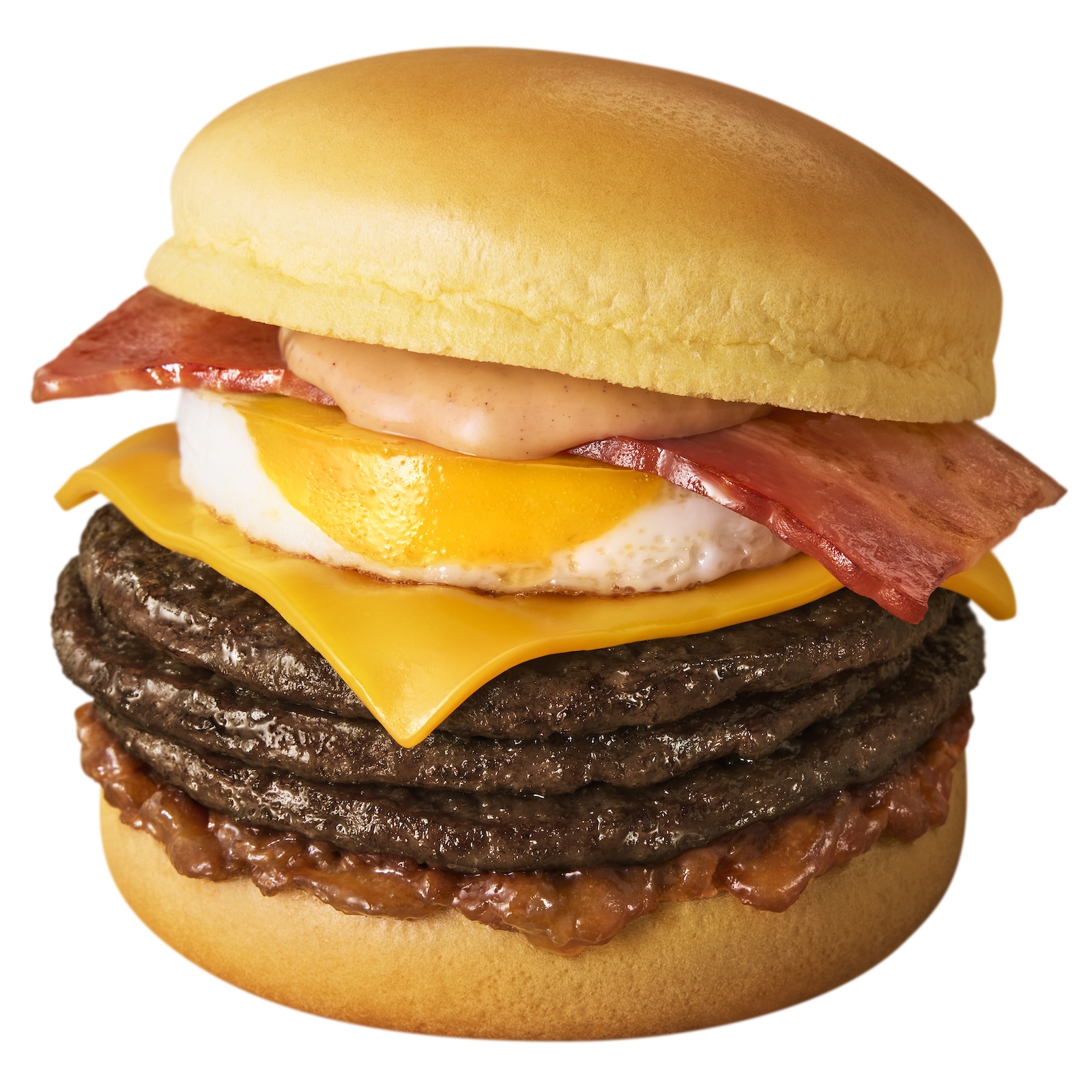 トリプルビーフのとろ旨すき焼き月見（単品780円〜、バリューセット1,080円〜）