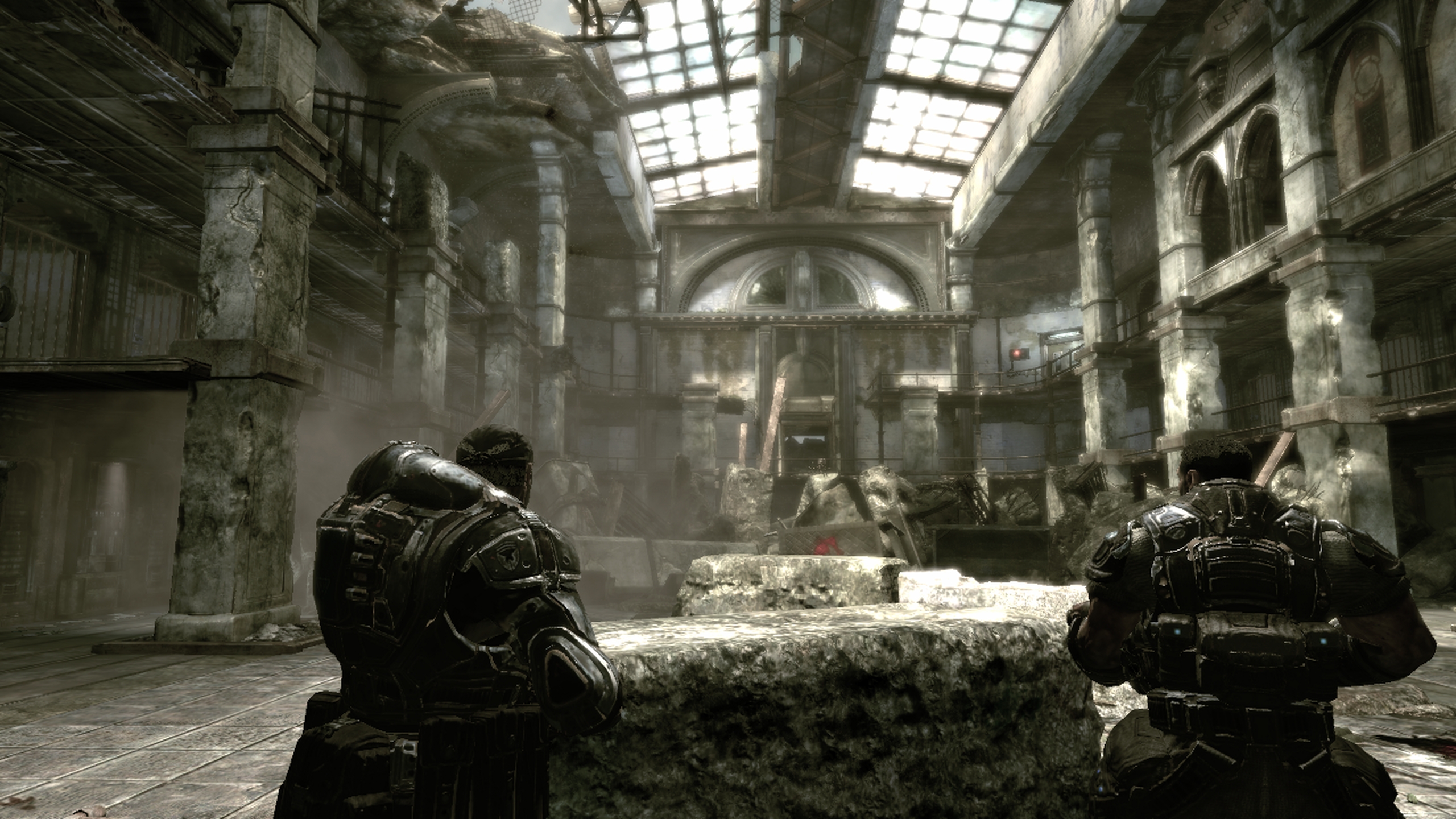 初代「Gears of War」。2006年のゲームだが、当時はハイクオリティのグラフィックが高い評価を得ていた