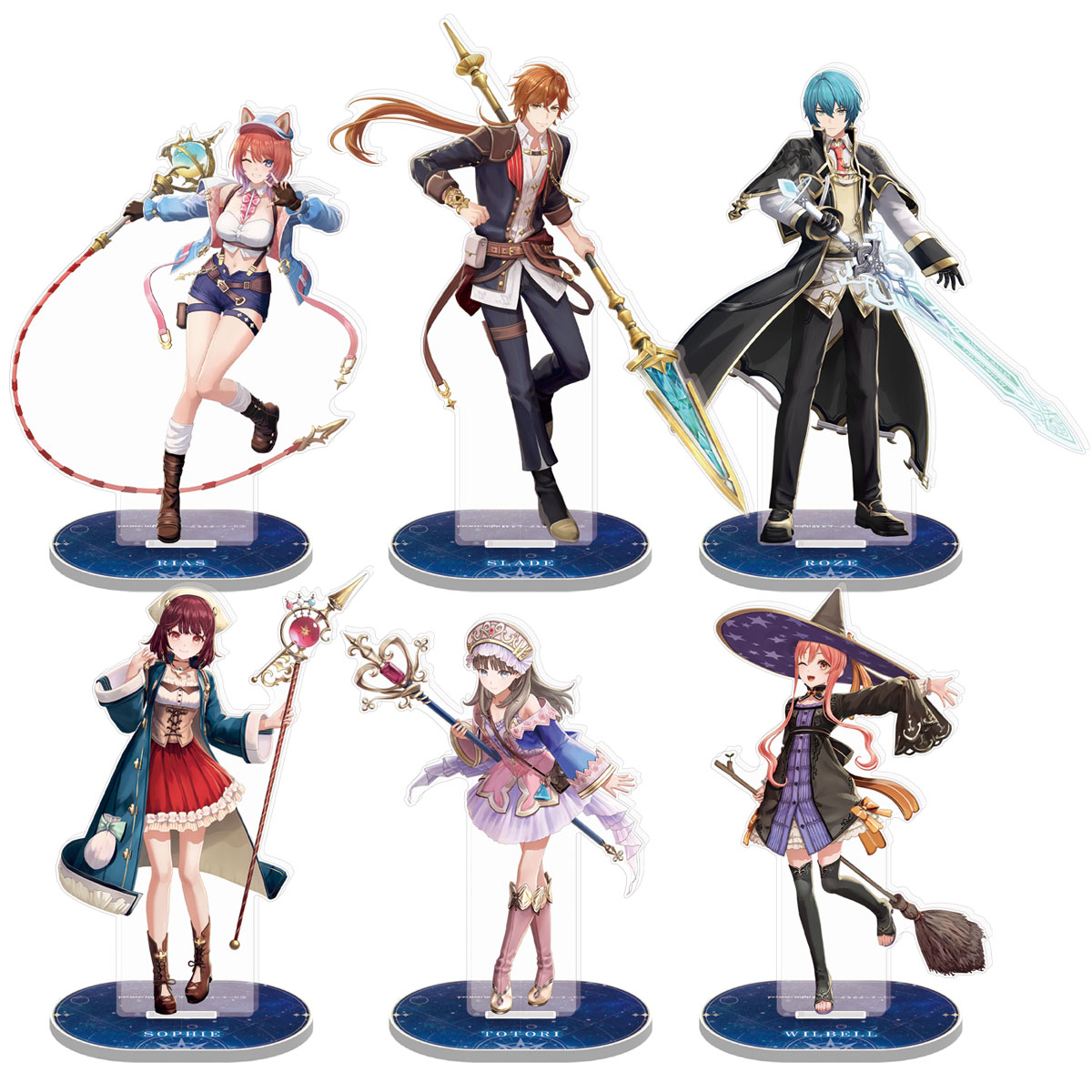 紅の錬金術士と白の守護者 アクリルフィギュア 価格:各 1,500円