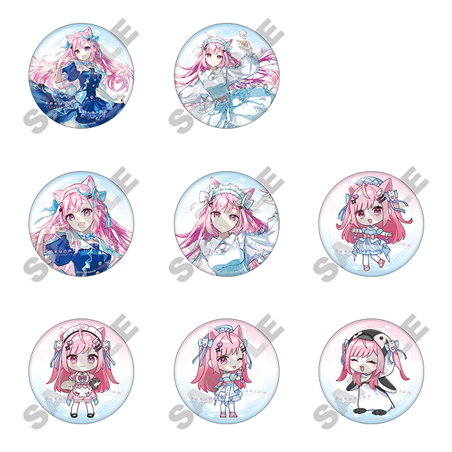 「オーロラ缶バッジコレクション（全8種・ランダム仕様）」価格：550円