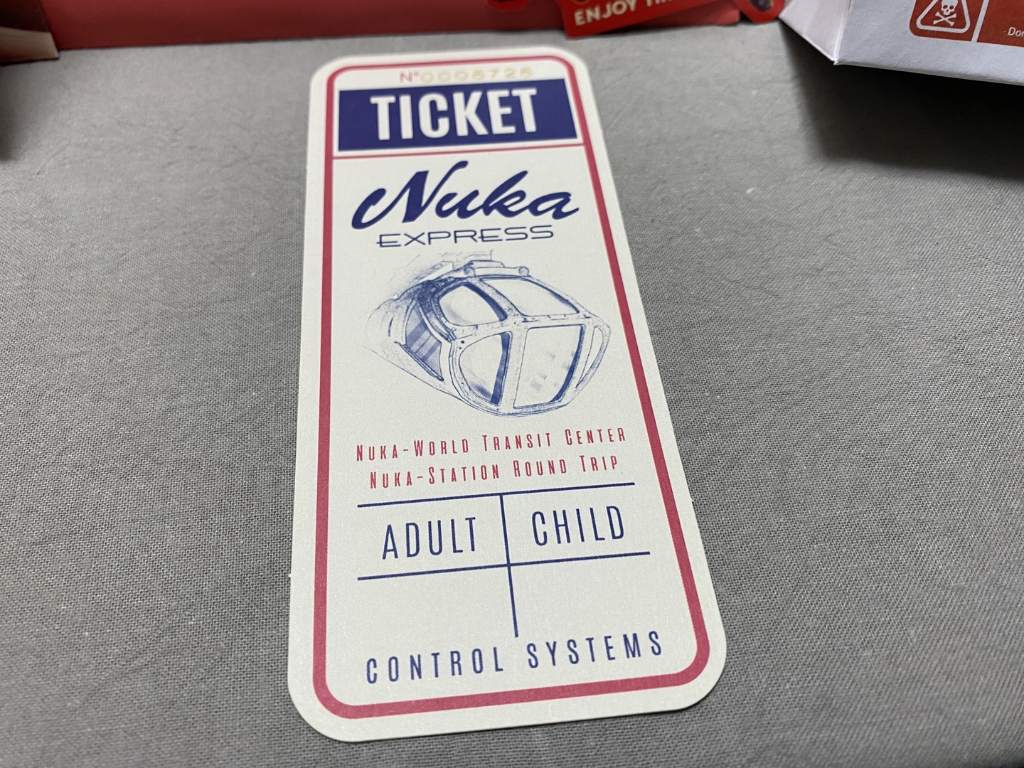 「ヌカ・エクスプレス」のチケット