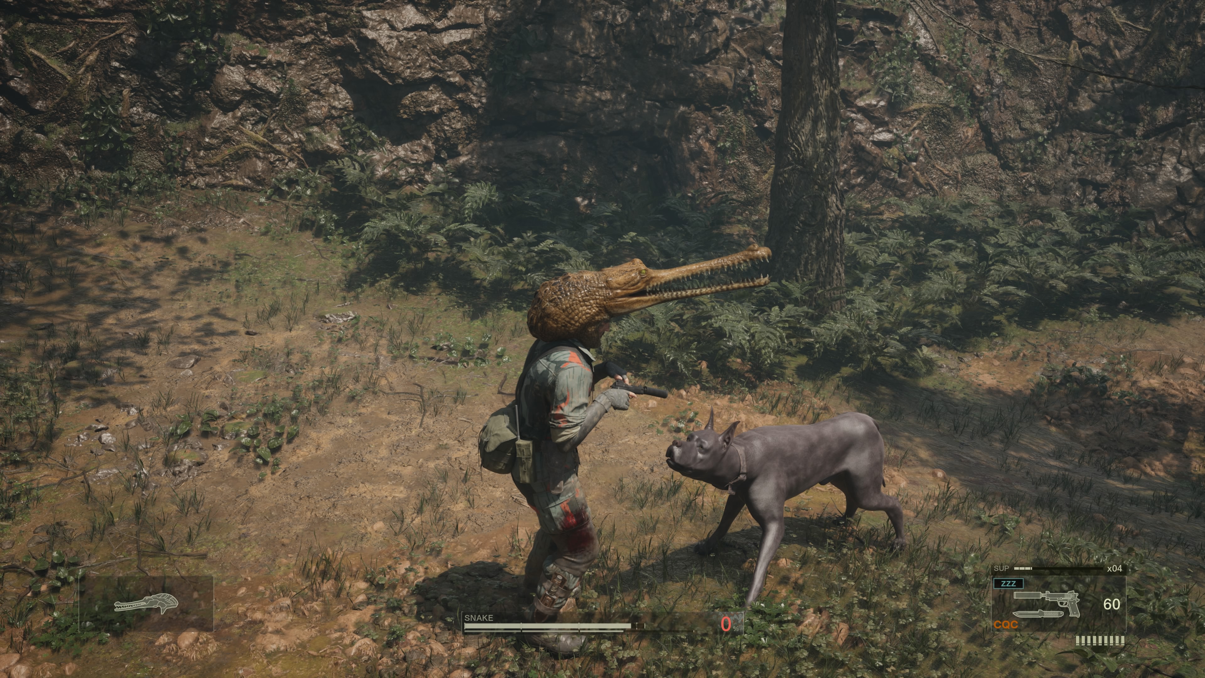 発見されていても軍用犬が攻撃をしてこなくなる。吠えられはするが、周りに敵兵がいなければスルーして進むことができる