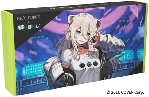 獅白ぼたん　REAL FORCE GX1コラボキーボード REALFORCE ✕ hololive GX1 Keyboard」予約受付開始！獅白ぼたん