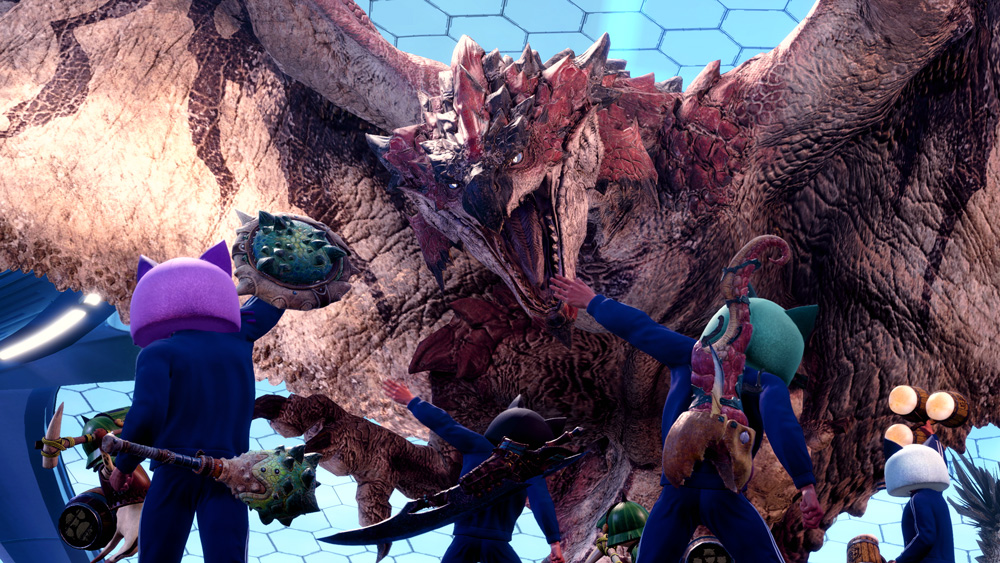 自分好みのカラーを装備して、バトルハブ内のフォトスポットで記念撮影を楽しもう