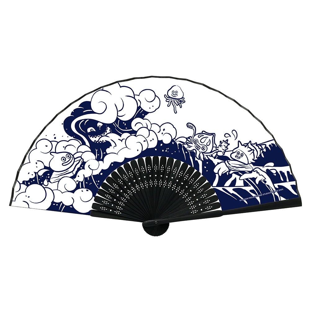 スマイルスライム　和シリーズ　うかびあがる扇子　＜うみ＞ 2,200円