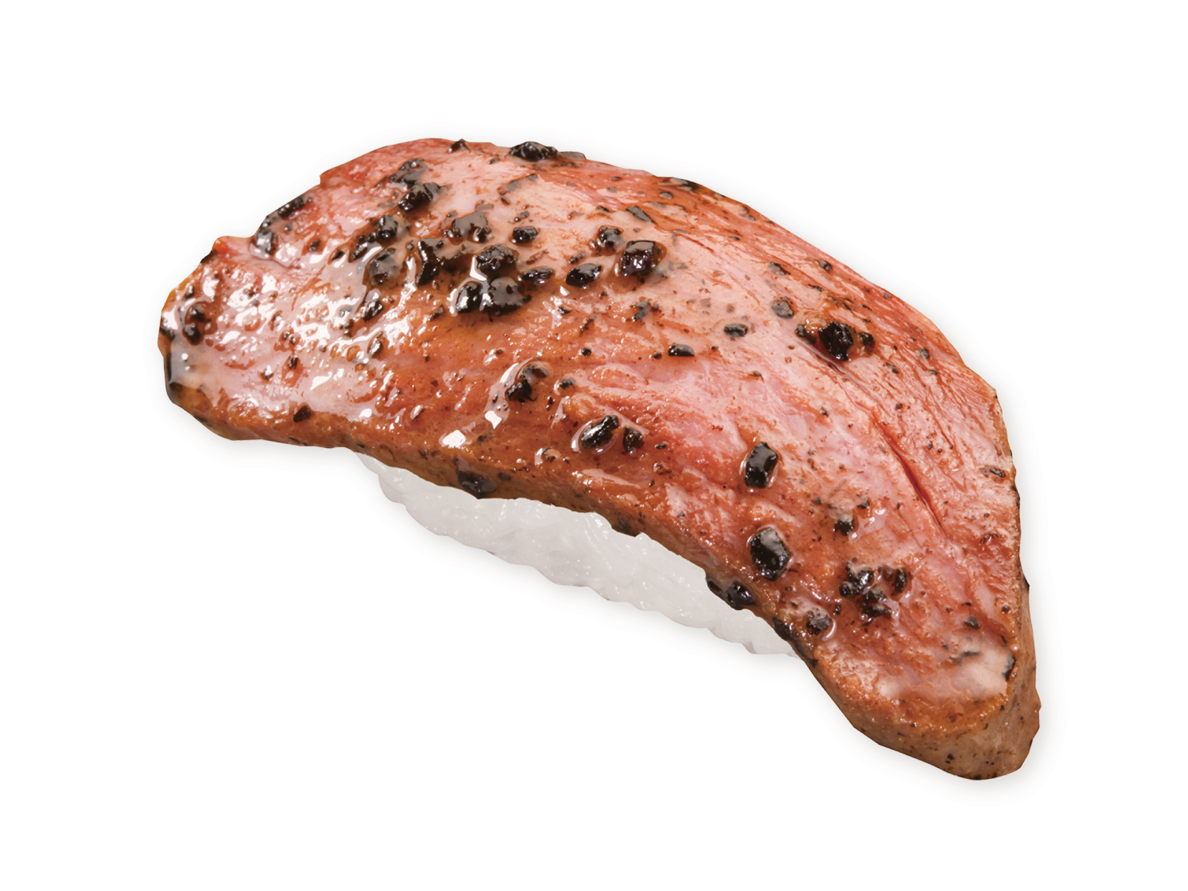 北海道牛ローストビーフ 黒トリュフソース（一貫） 230円 販売期間：9月5日〜9月15日