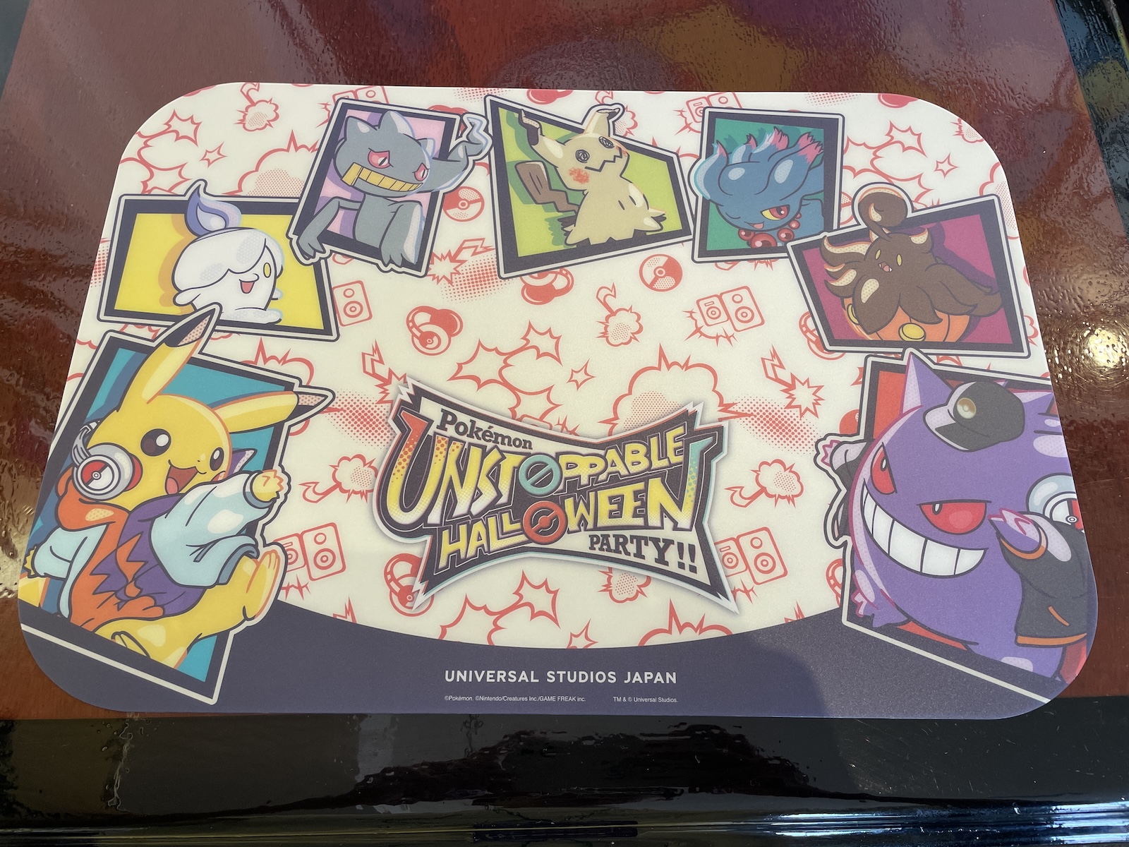 レッツパーティー！ポケモン・ランチョンマット（価格：単品700円、全てのメニューに+600円で追加可能）