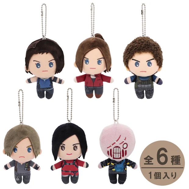 コレクタブルぬいぐるみキーチェーン（全6種） 各1,900円