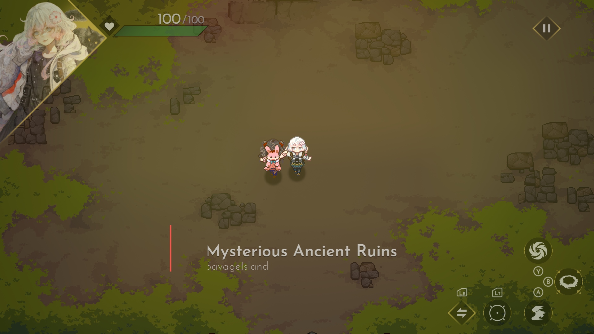 かわいらしいハイタッチ演出と共にキャラクターが切り替わる