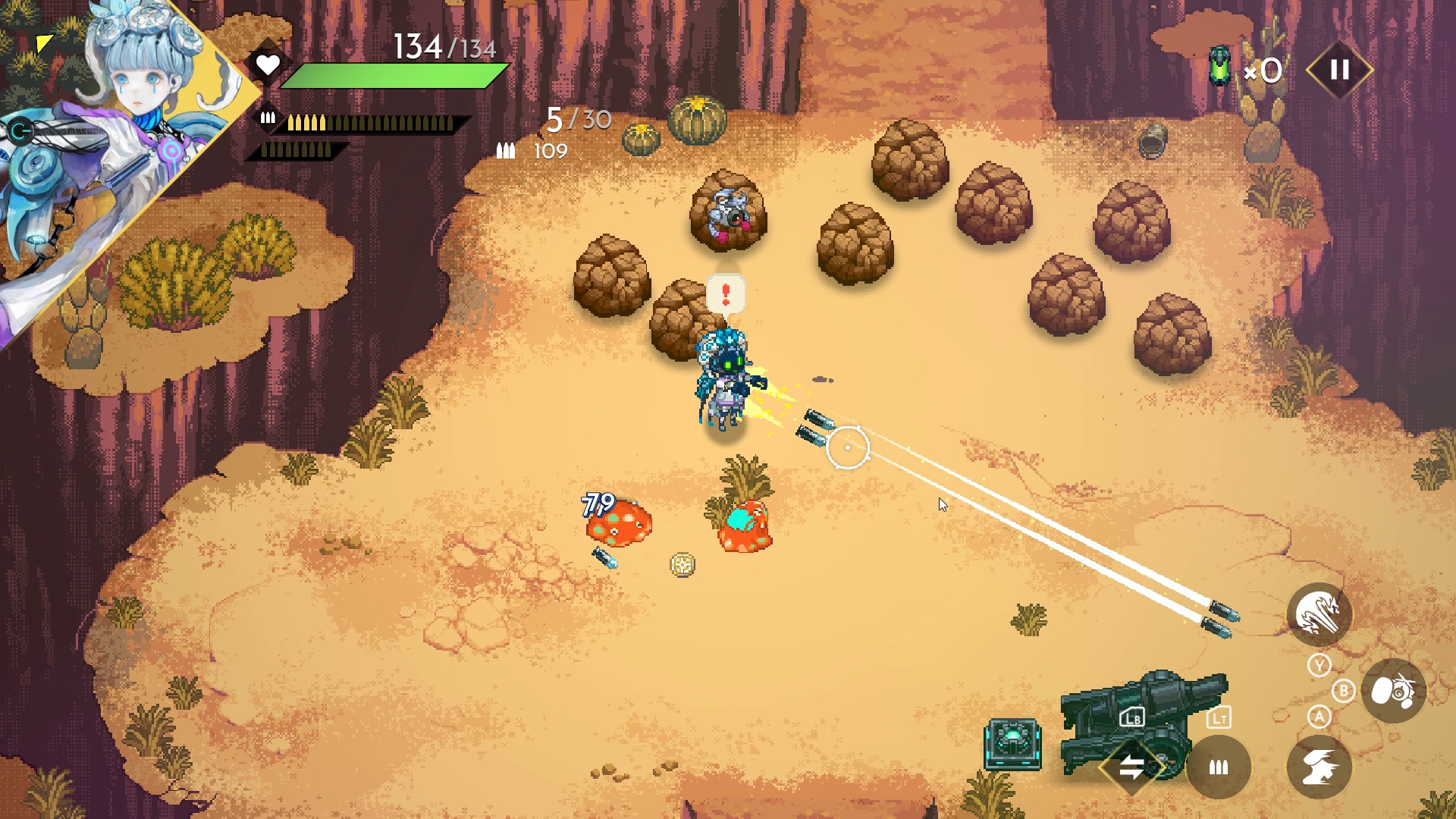 通常攻撃は銃火器を乱射する