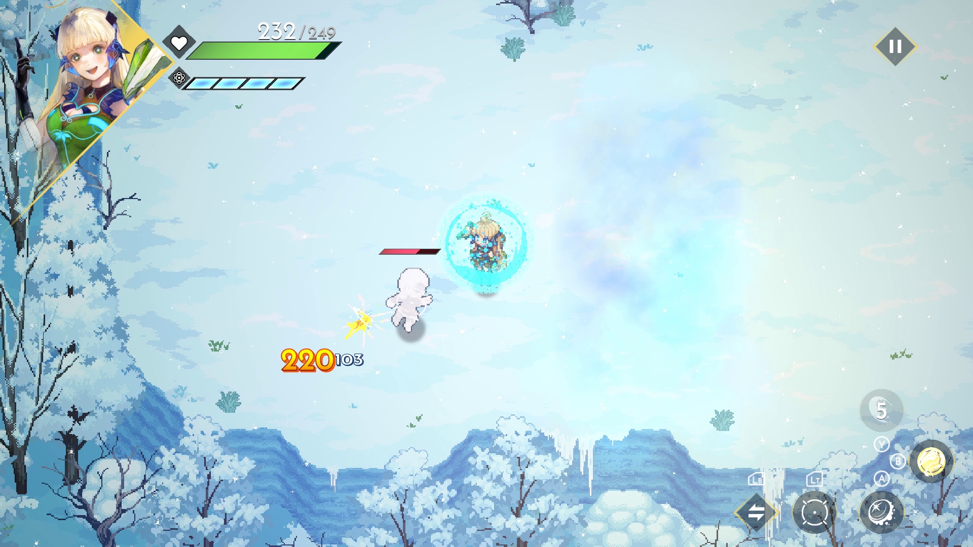 バリアで攻撃を防ぎつつ「フォトンゲージ」を蓄積する