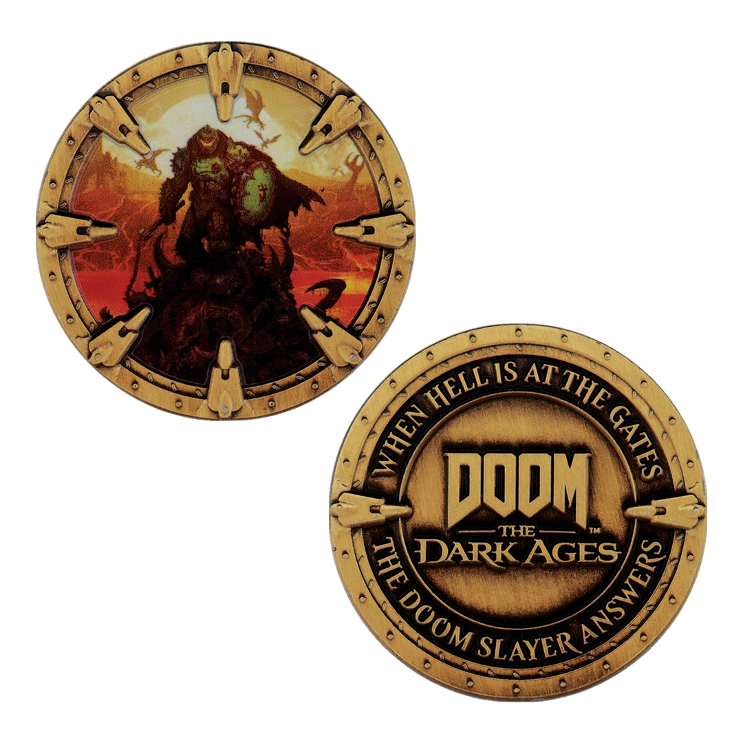 「DOOM The Dark Ages コイン（シリアルナンバー入り）」2,970円