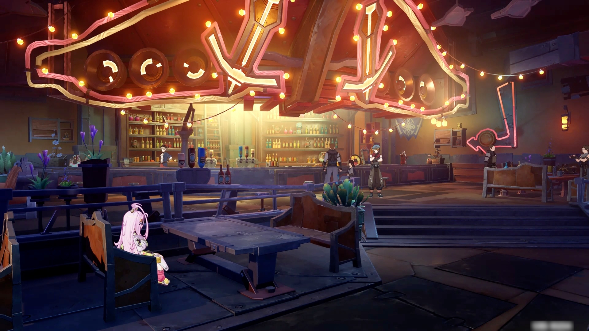 街にはバーのようなお店も