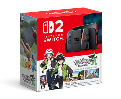 Nintendo Switch 新モデル+ポケモン ソフト2本 セット Switch2本体 ポケモンZAセット」抽選販売！ イオンスタイル