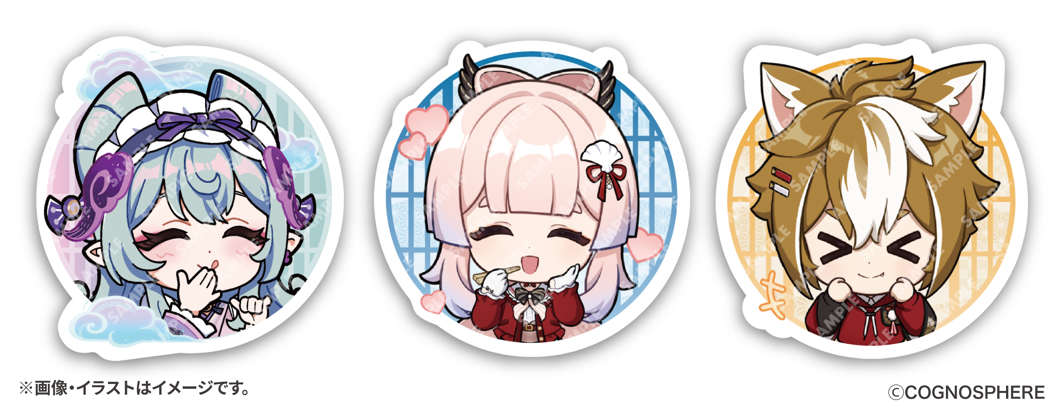 コラボ限定ステッカー（対象商品1点につき、対象デザインのステッカーを1枚お渡し）