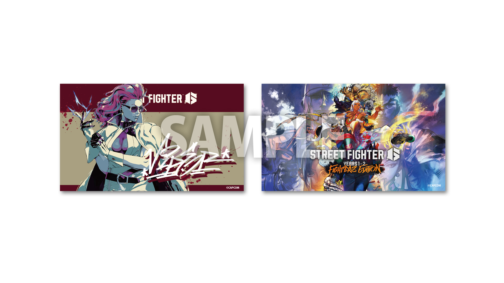 「ストリートファイター6」C.ヴァイパー ステッカー＋Years 1-2 ファイターズエディションステッカー セット