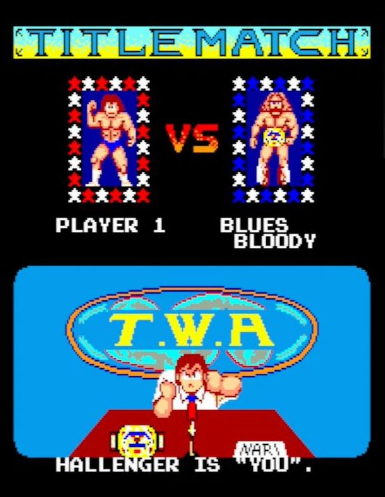 BLUES BLOODY戦は「TITLE MATCH」と紹介され、プレイヤーのテンションをさらに高める曲が流れる