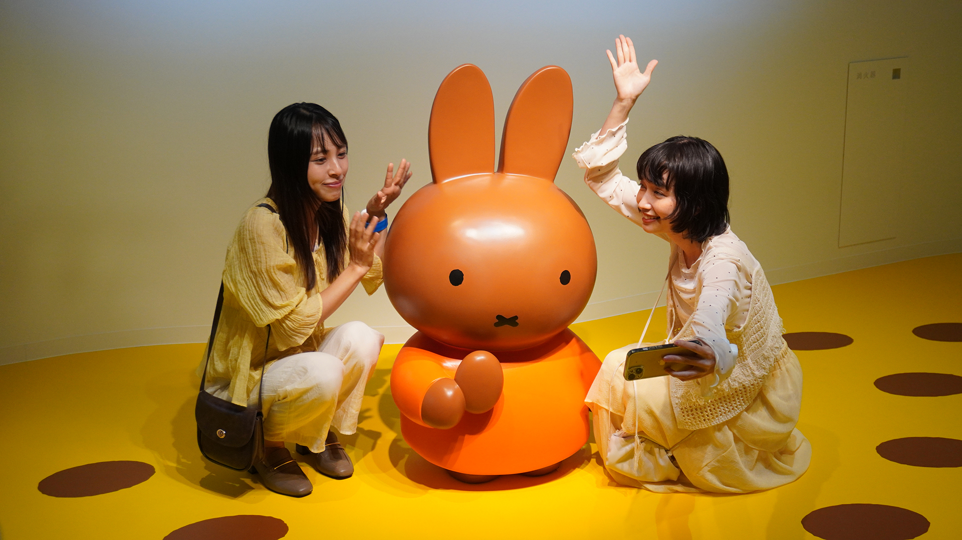 自分のスマホで自撮りも