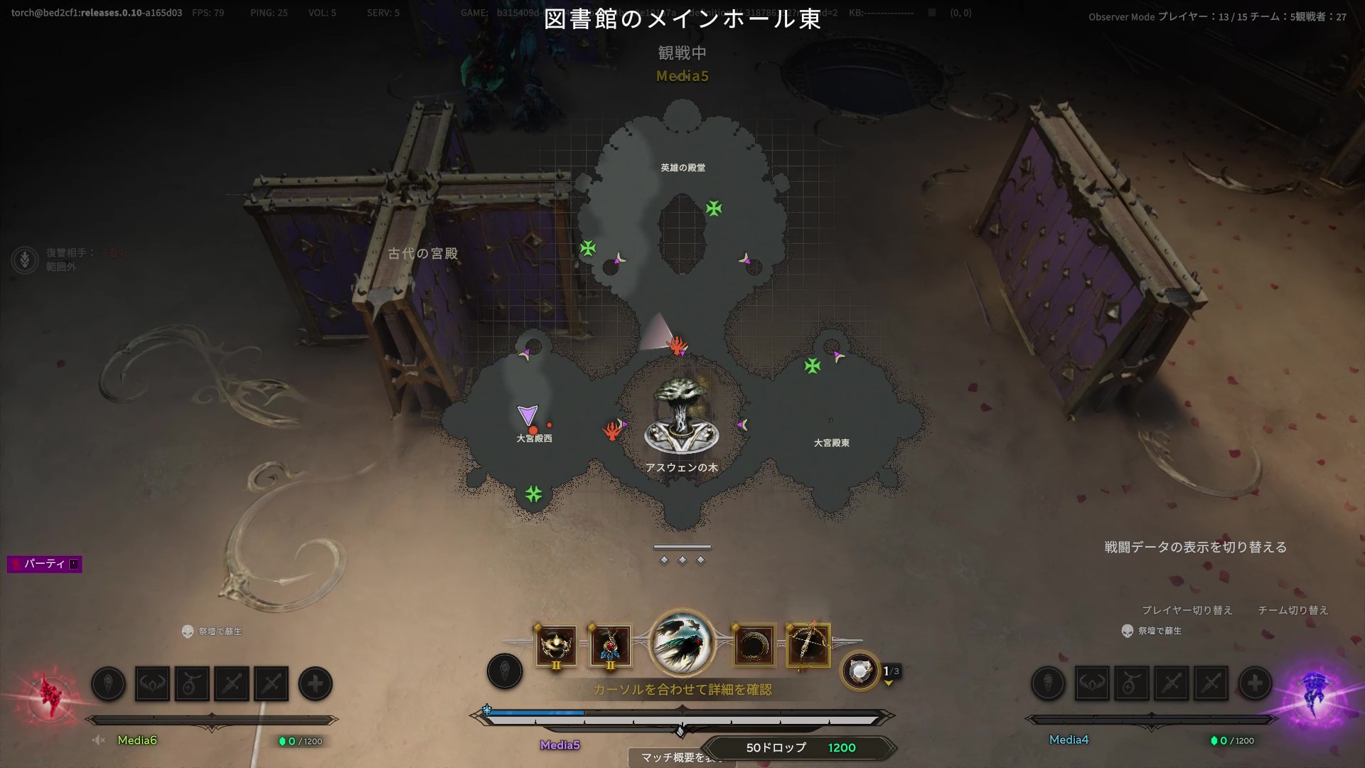 階層が上がるとフィールドが狭くなっていく