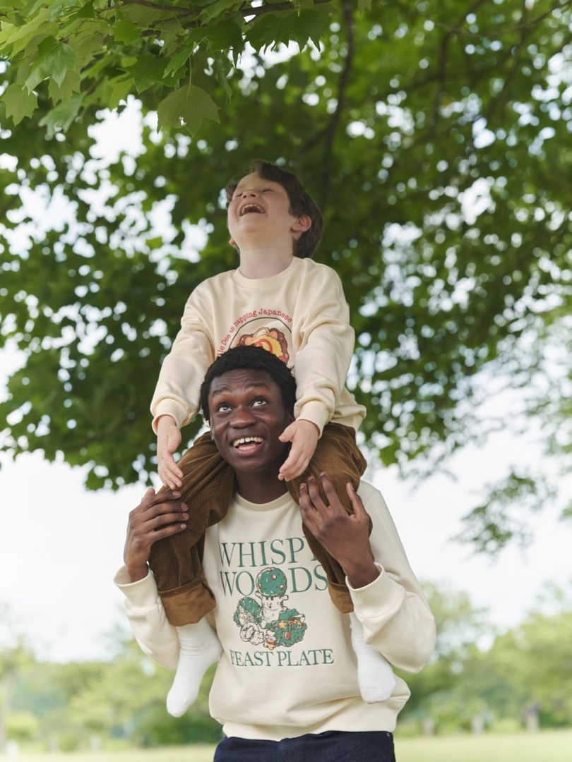KIDS(男女兼用)グラフィックスウェットシャツ Kirby（カラー: 01 OFF WHITE）1,990円