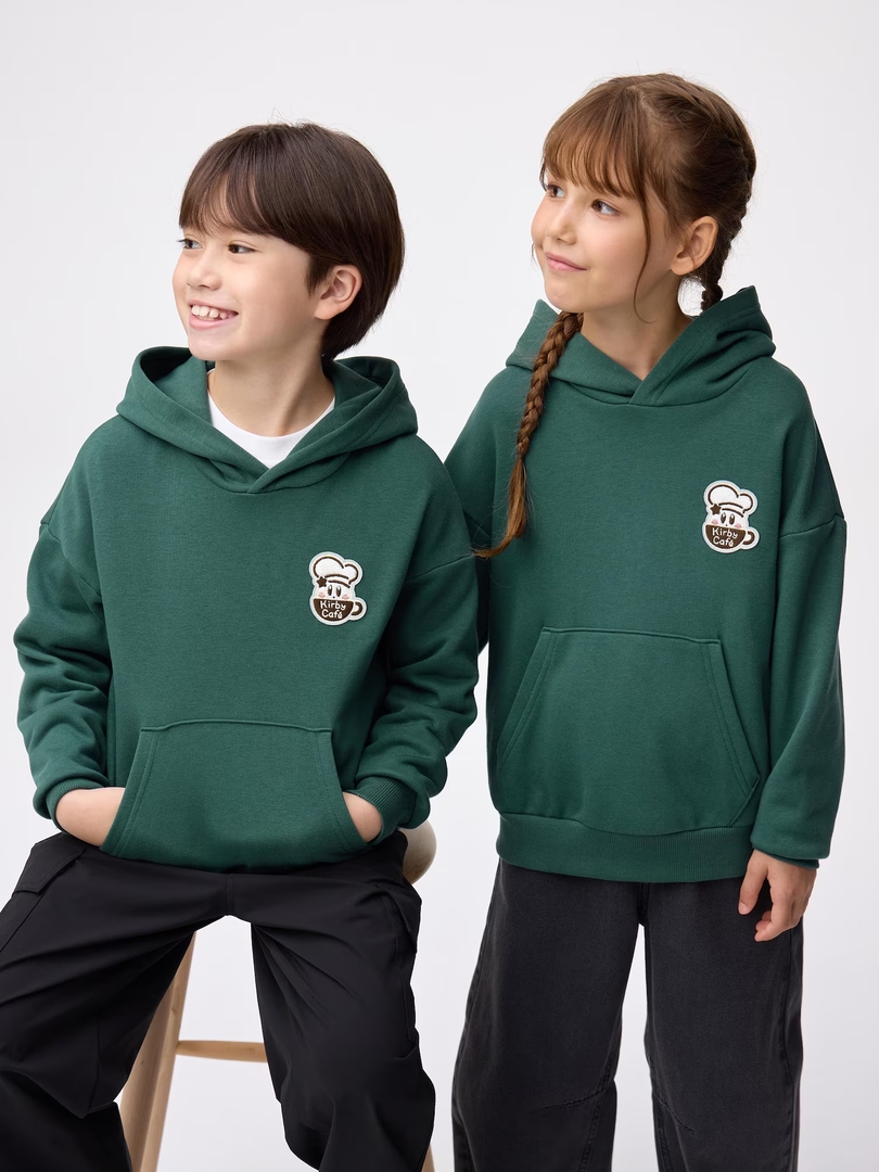 KIDS(男女兼用)スウェットフーディ Kirby（カラー: 59 DARK GREEN）2,290円