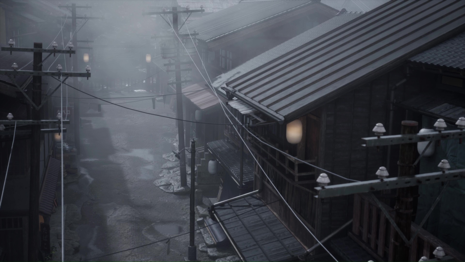 霧がかかり、陰鬱な空気に包まれている戎ヶ丘