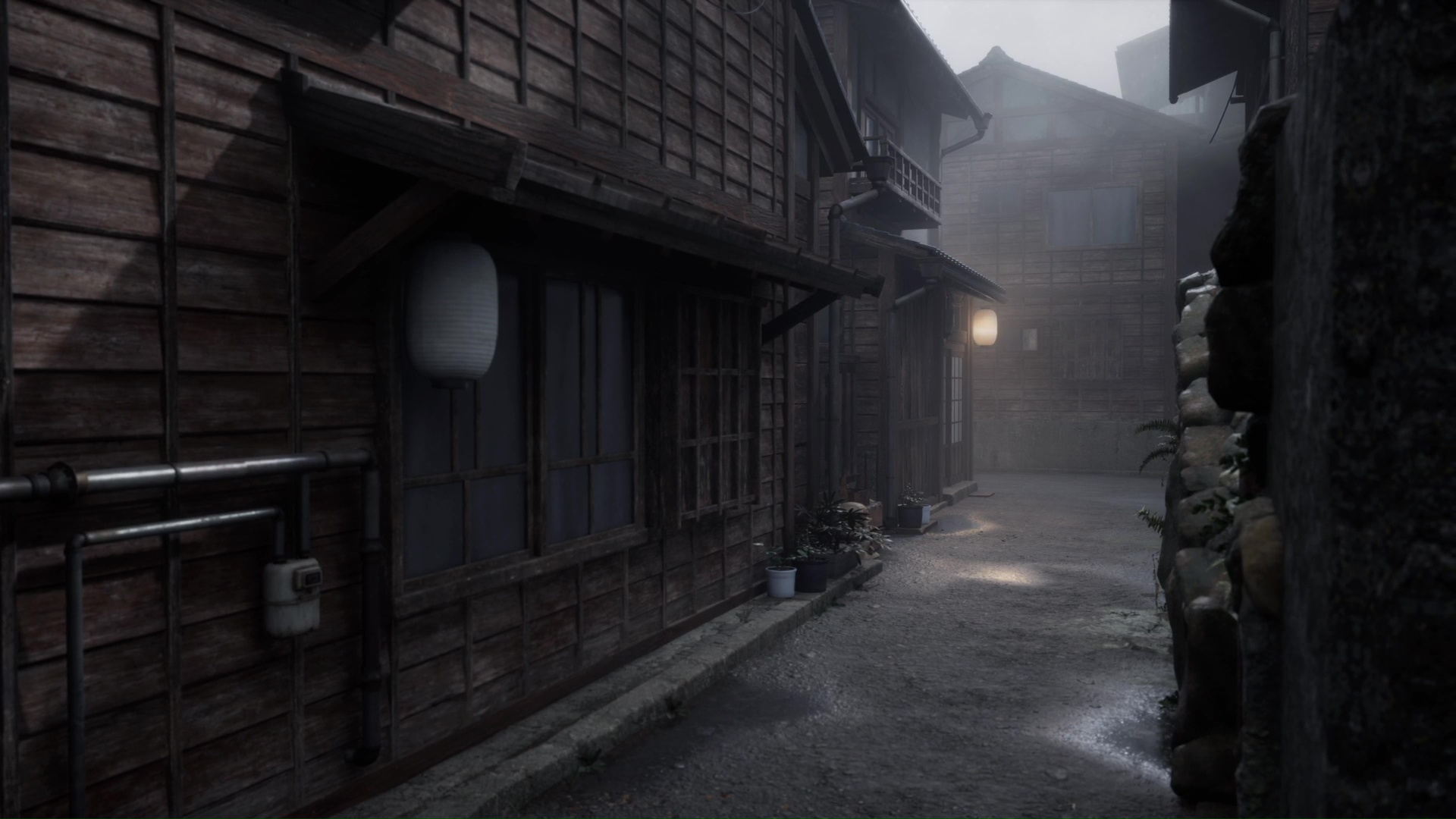 霧がかかり、陰鬱な空気に包まれている戎ヶ丘