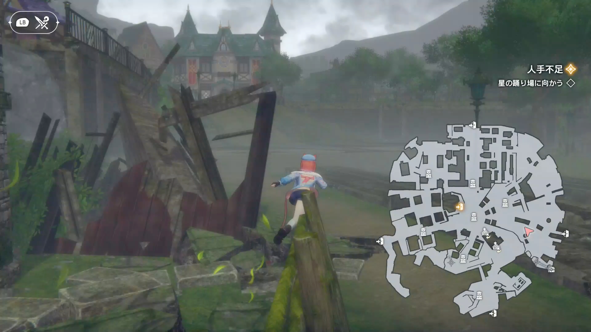 ストーリーを追いかけるには、画面右側のナビに従えばOK。移動先も光って教えてくれるなど、随所から親切さを感じられた