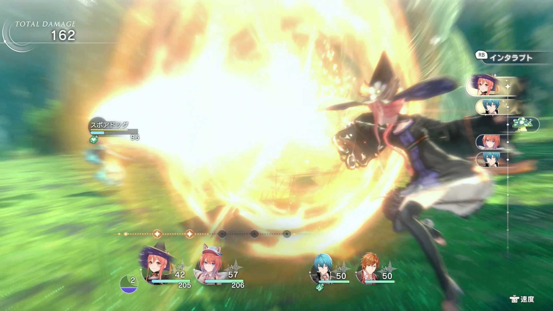 各キャラクターごとに特徴あるスキル攻撃は強力で、豪快なエフェクトと共に敵にダメージを与えてくれる。派手な演出は、見ているだけでも気持ち良い