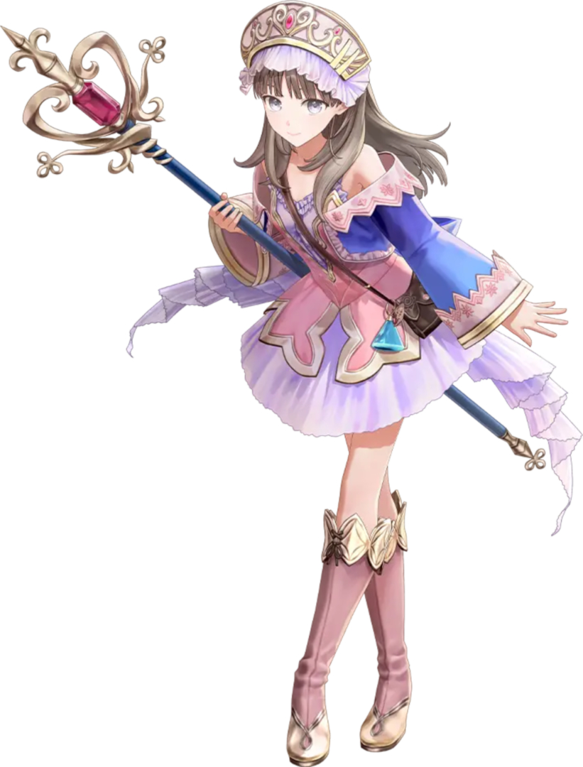 行方不明の母親を捜す旅をした経験があることから、同じく行方不明の祖父を捜すリアスの目的に共感し、共に冒険する。異邦人で、「アーランド」シリーズ2作目「トトリのアトリエ」の主人公