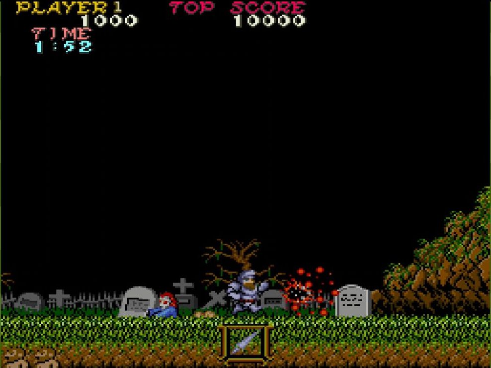 地面から次々と這い出し襲い掛かってくるゾンビ。ゲーム開始直後から不気味さも迫力も際立っていた