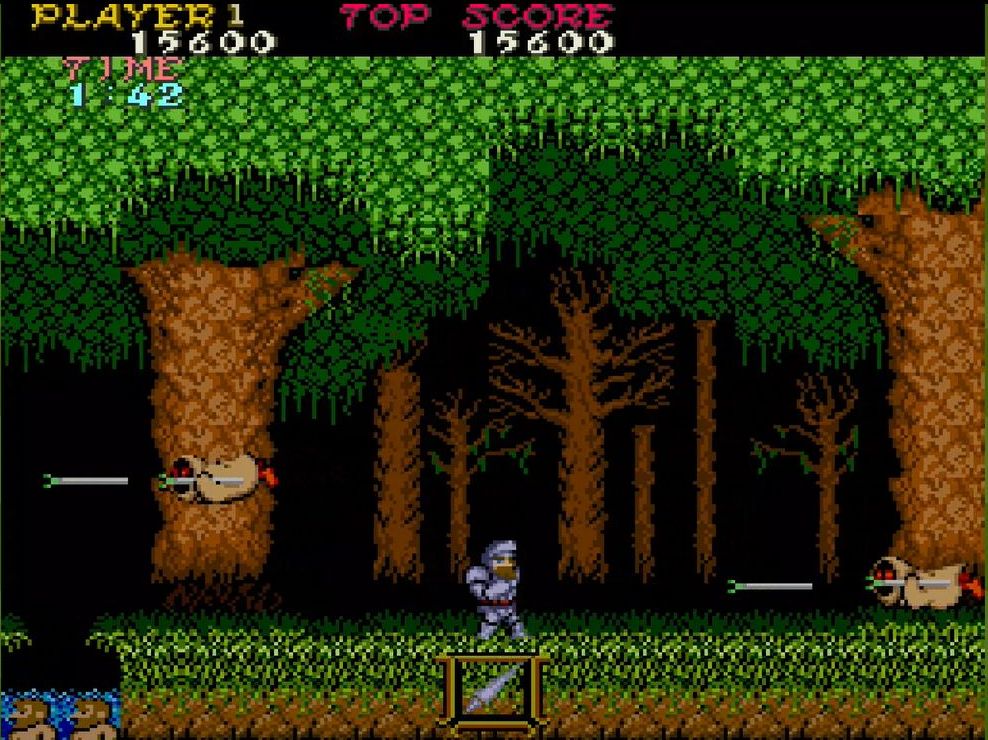 空中に突然現れるウッディピッグは、正面と下に向けて槍を放つのが実に嫌らしい