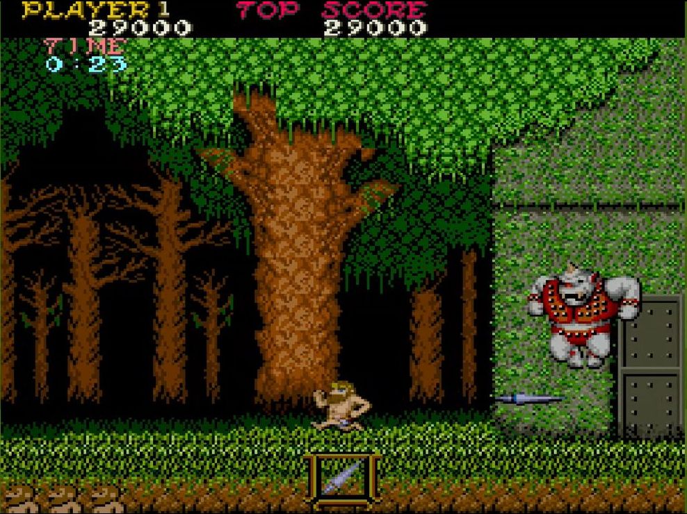 最終地点にはボス敵、巨体の一角獣が出現する