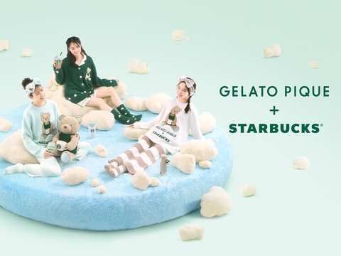 ジェラピケ　スタバ　カーディガン　ラッピング付き gelato pique パウダースタージャガードカーディガン グリーン