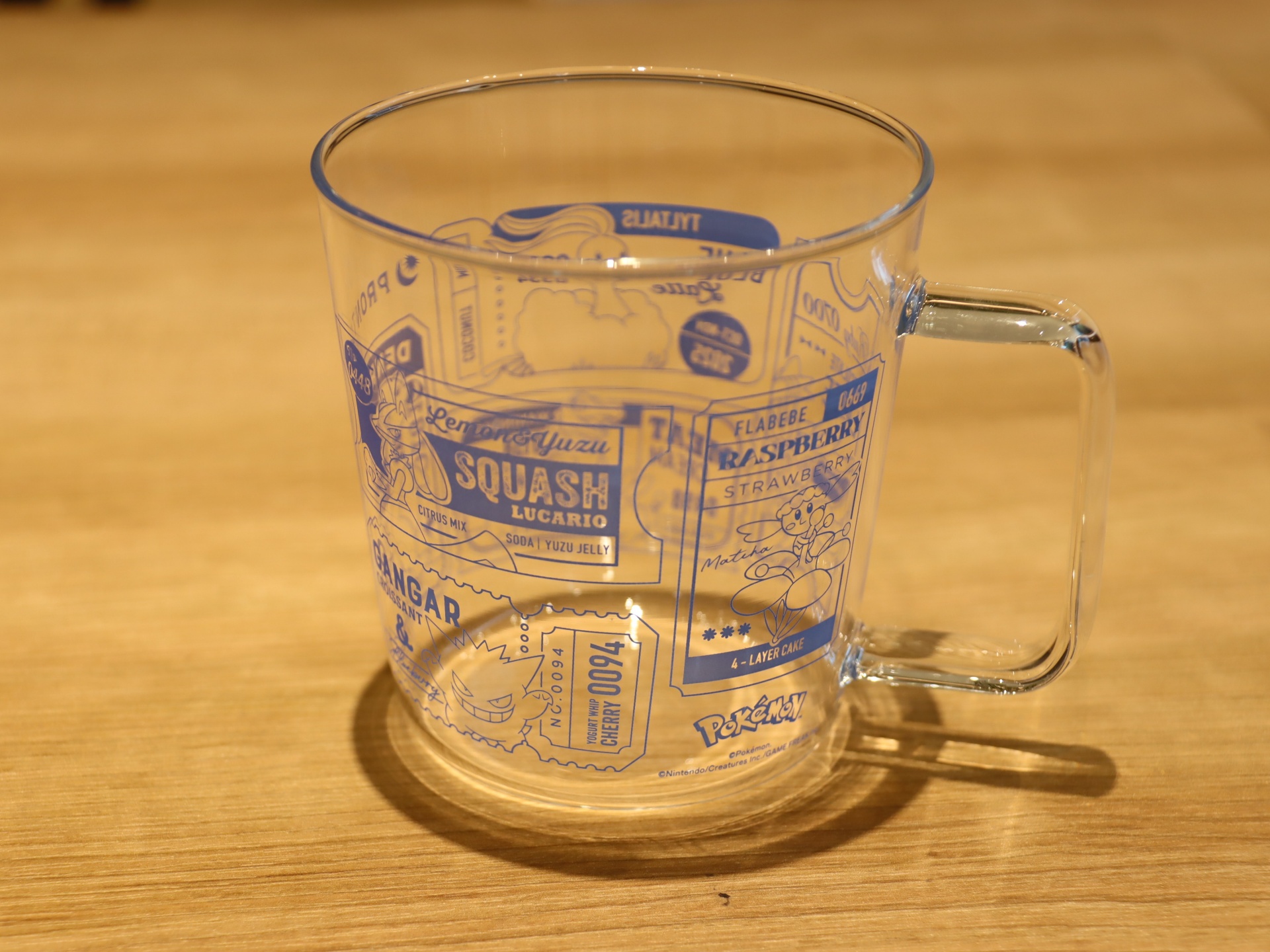 ポケモンオリジナル耐熱ガラスマグカップ／3,080円