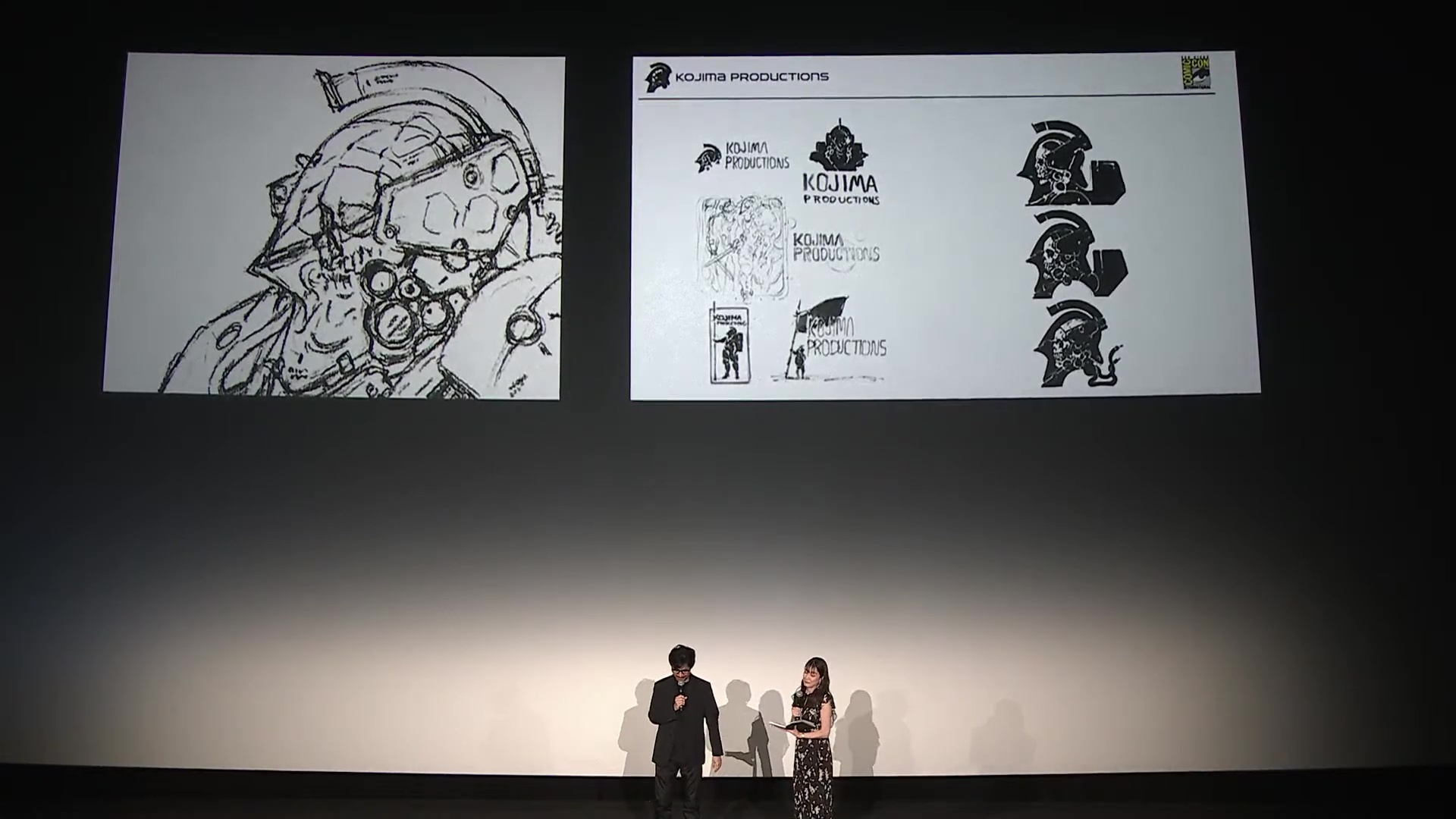 コジプロ設立時に作った新川洋司氏によるイメージキャラクター「ルーデンス」とロゴのラフ