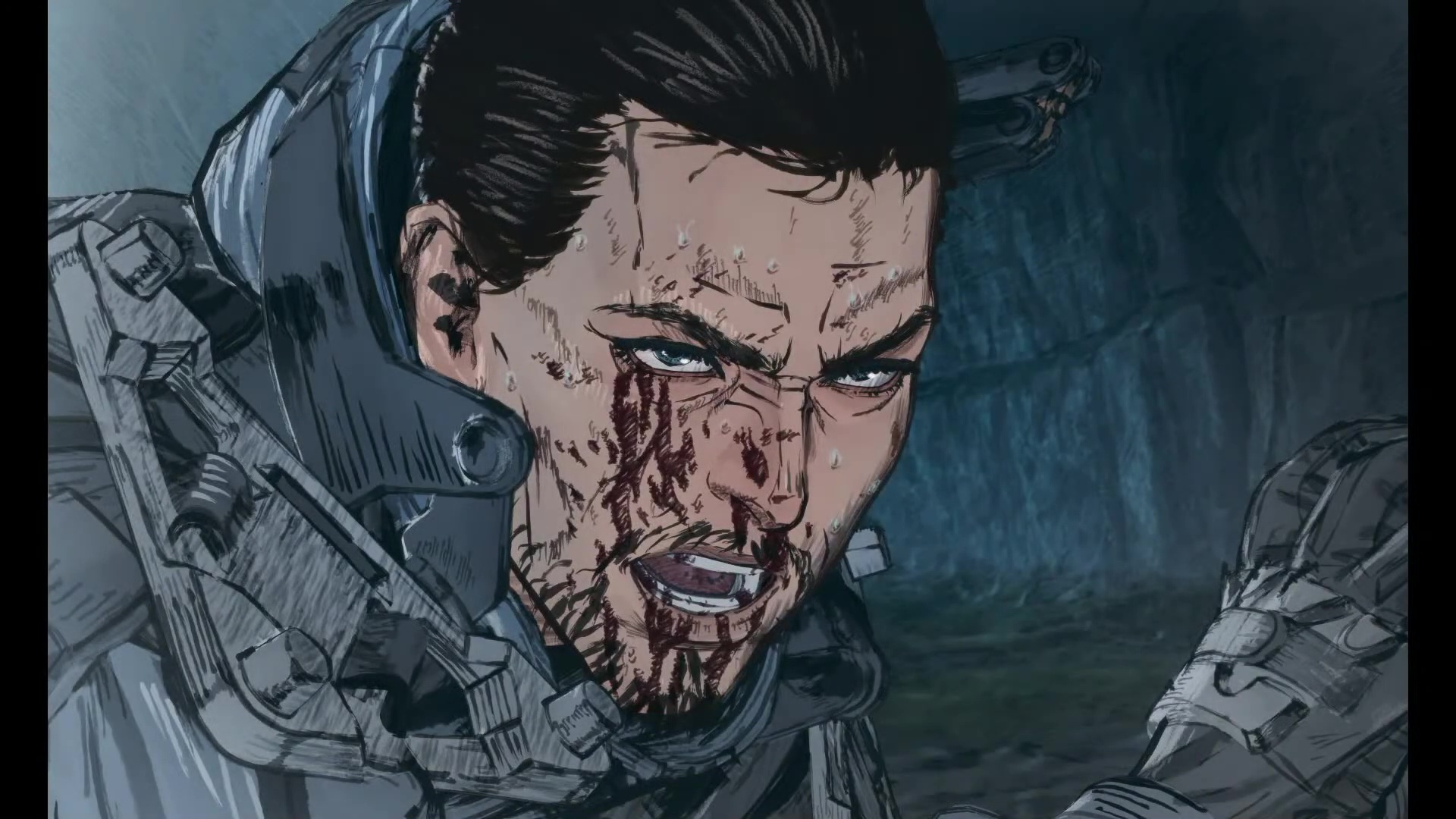 デジタルで色づけして完成する