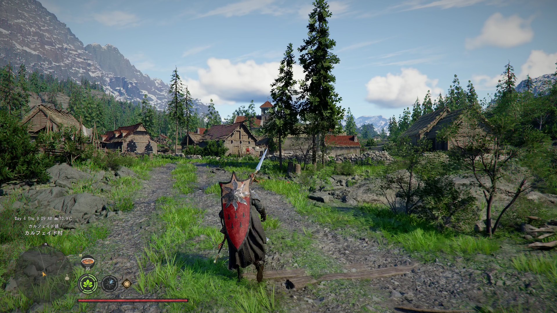 家屋が立ち並ぶ城下町